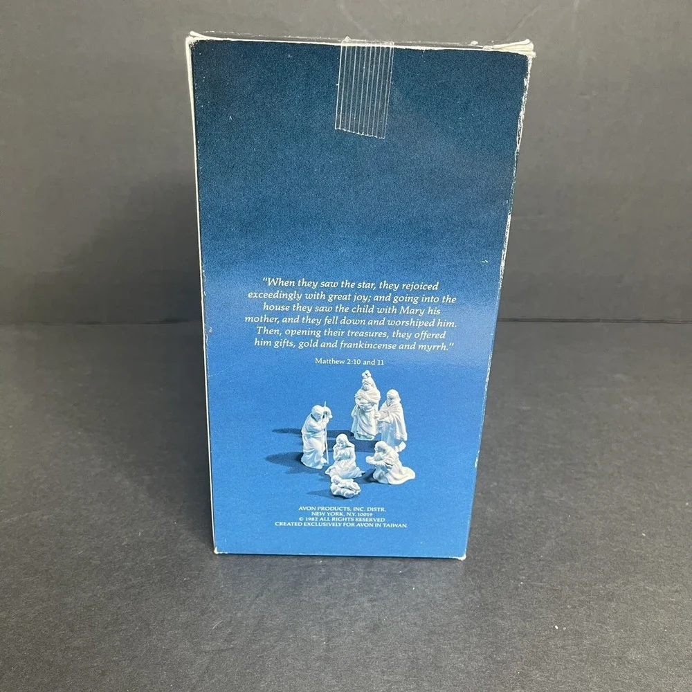 Avon Nativity The Magi Balthasar White Porcelain Bisque Figure Vintage Christmas